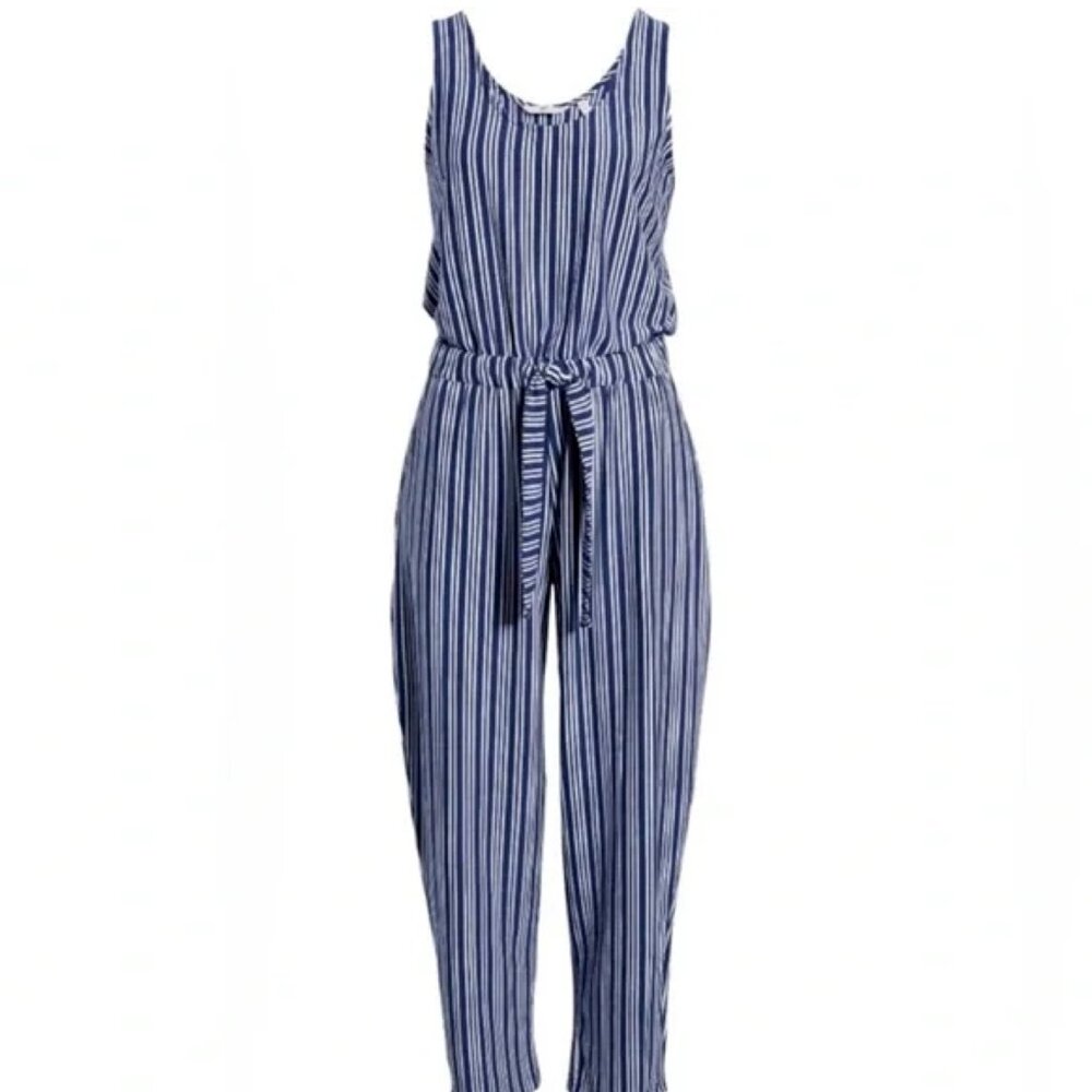 Vineyard Vines Blue and White Striped Jumpsuit - Picture 3 of 12